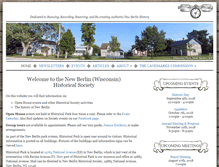 Tablet Screenshot of newberlinhistoricalsociety.org